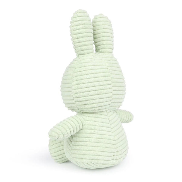 Miffy 23cm Sitting Corduroy Plush - Fresh Mint - Mu Shop