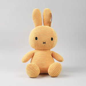 Miffy 33cm Sitting Corduroy Plush - Yellow - Mu Shop