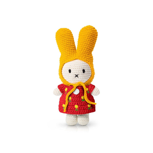 Miffy Handmade and Her Red Tulip Dress + Yellow Hat - Mu Shop