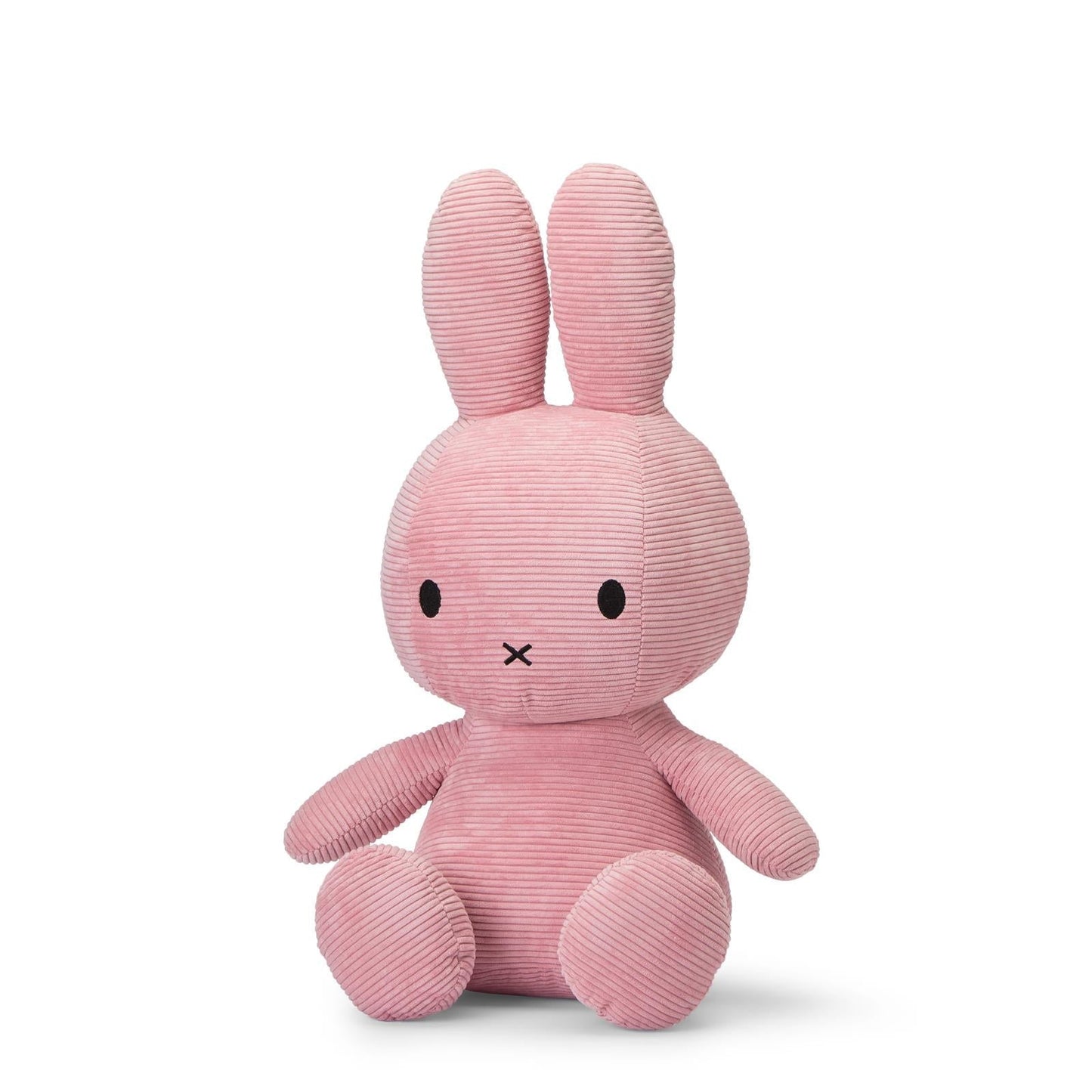 Miffy Sitting Corduroy Pink 50cm Plush - Mu Shop