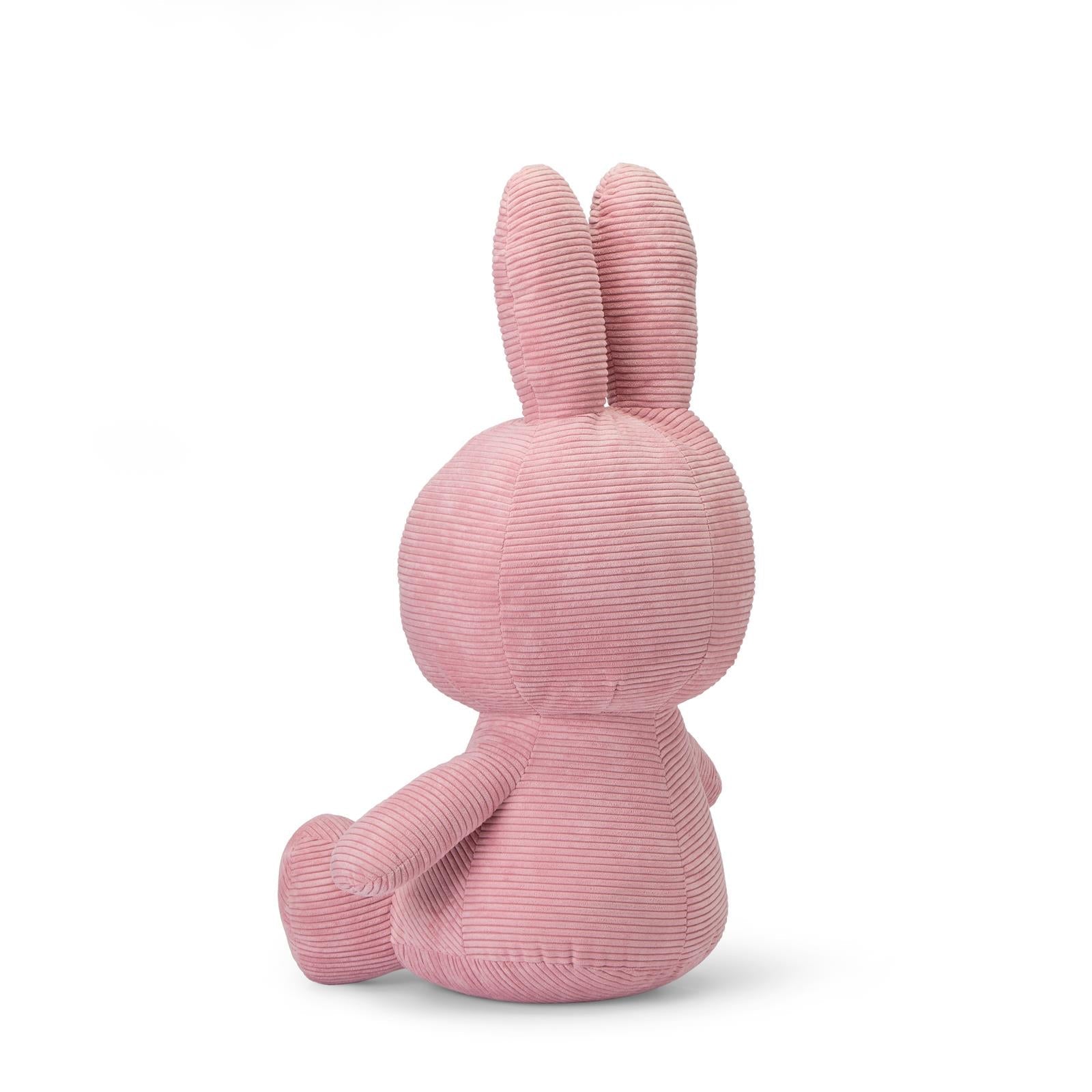 Miffy Sitting Corduroy Pink 50cm Plush - Mu Shop