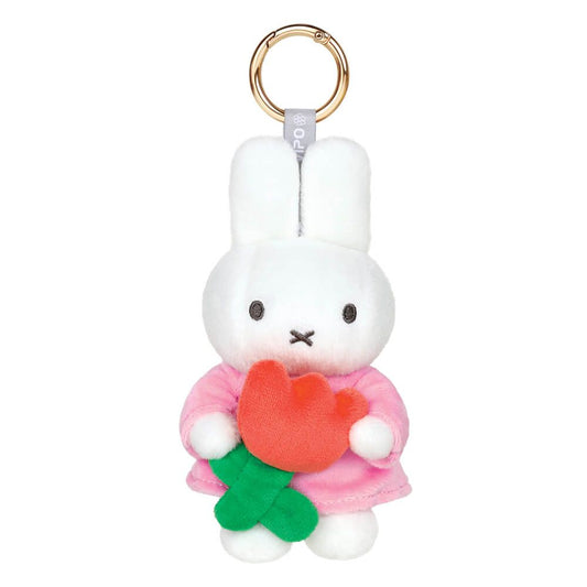 Miffy with Tulip Keyring 15cm - Mu Shop