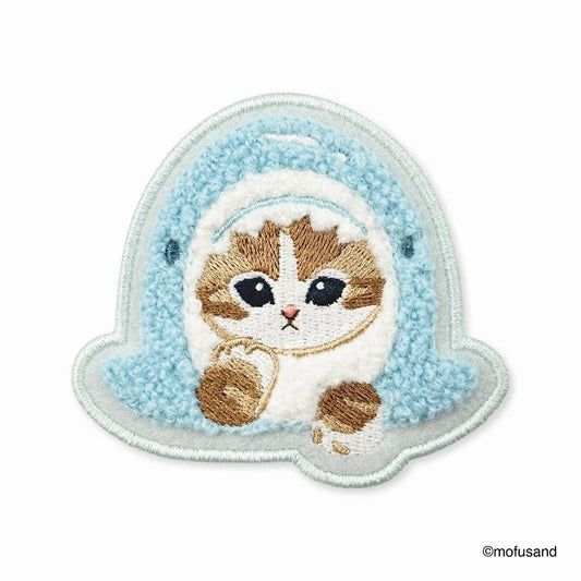 Mofusand Blue Shar Meow Badge - Mu Shop