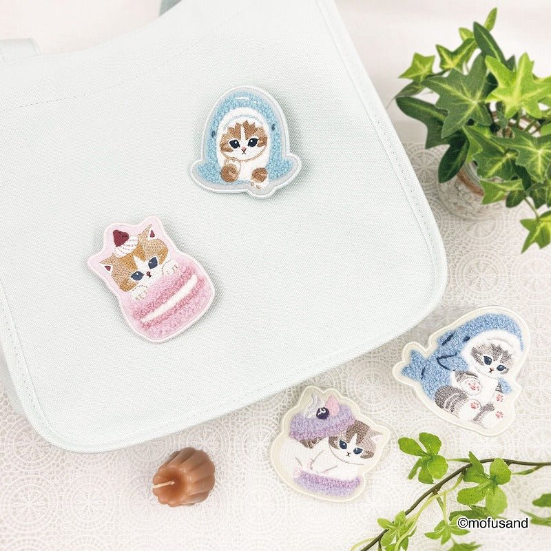 Mofusand Blue Shar Meow Badge - Mu Shop