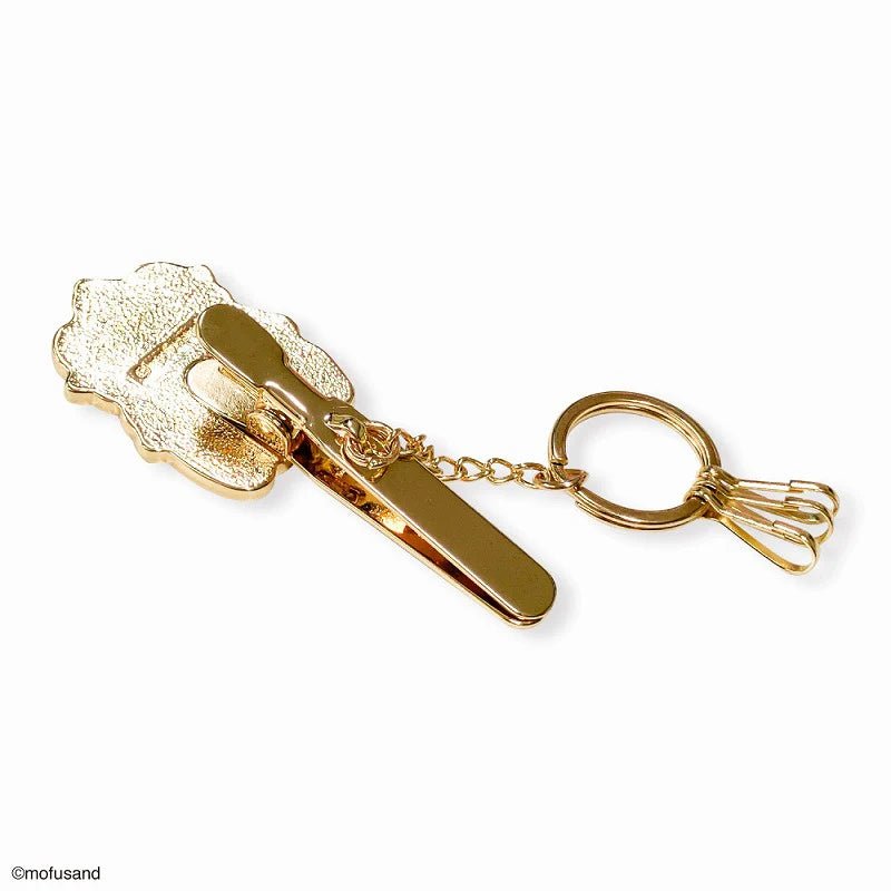 Mofusand Cherry Cat Keyring with Clipper - Mu Shop