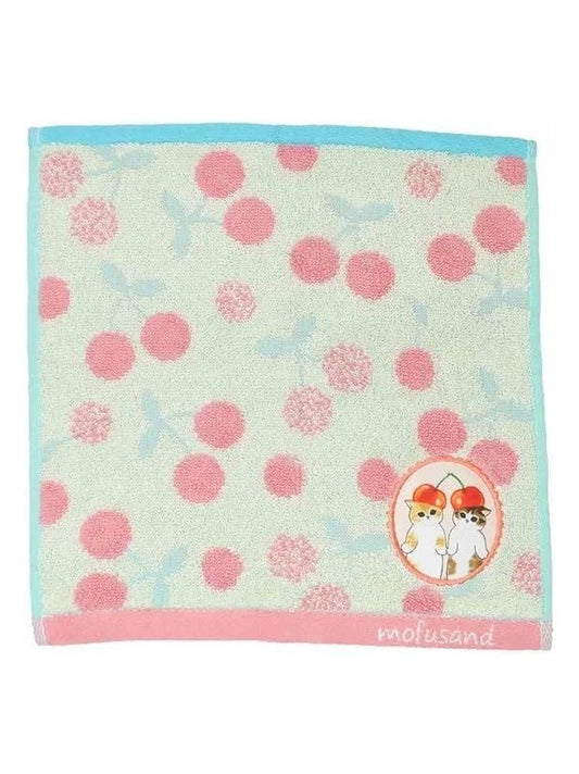 Mofusand Cherry Handkerchief Towel - Mu Shop