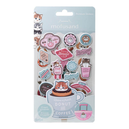 Mofusand Donut and Cafe Premium Stickers - Mu Shop