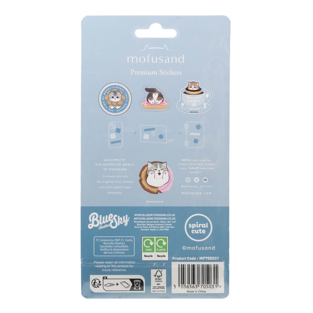 Mofusand Donut and Cafe Premium Stickers - Mu Shop