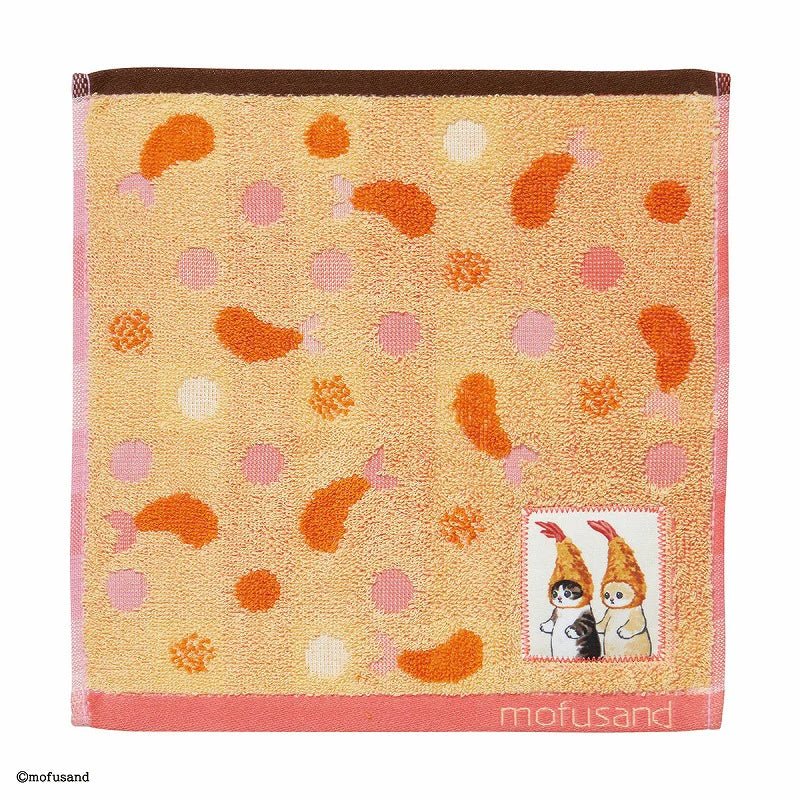 Mofusand Ebi Cat Dot Handkerchief Towel - Mu Shop