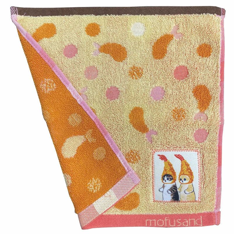 Mofusand Ebi Cat Dot Handkerchief Towel - Mu Shop