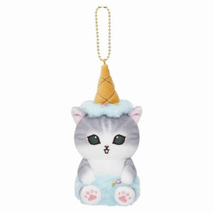 Mofusand Mascot Holder - Cat / Ice Cream Nyan Soda - Mu Shop