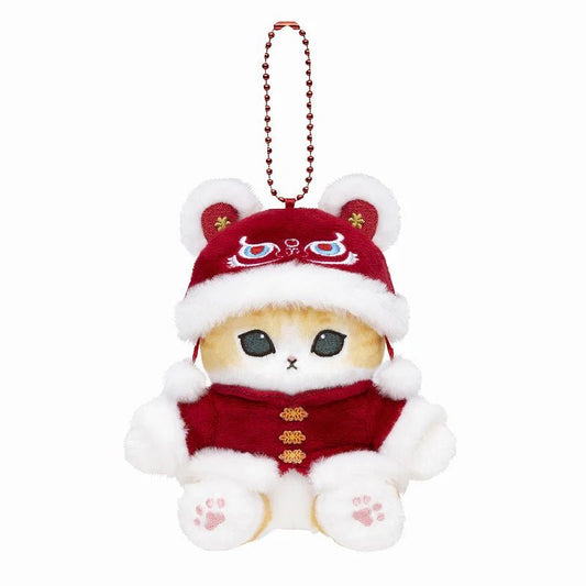 Mofusand Mascot Holder - Chinese New Year Cat (Red) - Mu Shop