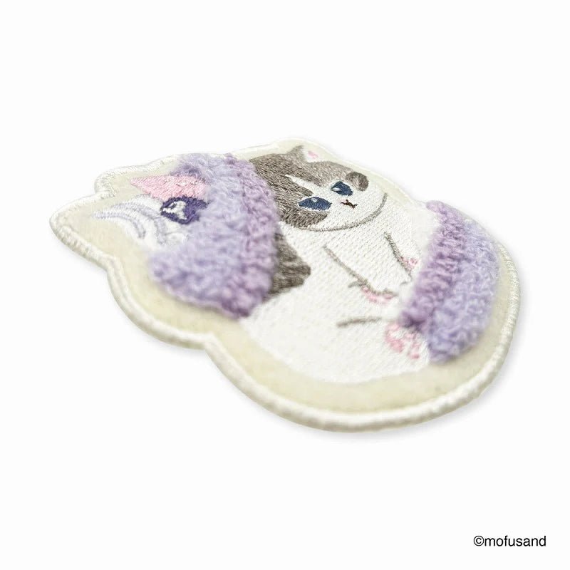 Mofusand Pastel Macaron Meow Badge - Mu Shop