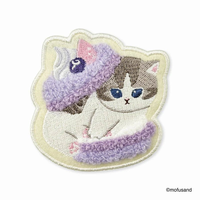 Mofusand Pastel Macaron Meow Badge - Mu Shop