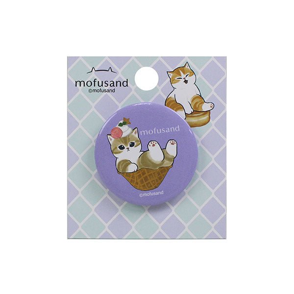 Mofusand pin badge - purple (small) - Mu Shop
