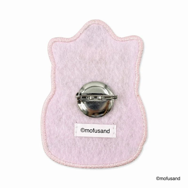 Mofusand Pink Macaron Meow Badge - Mu Shop