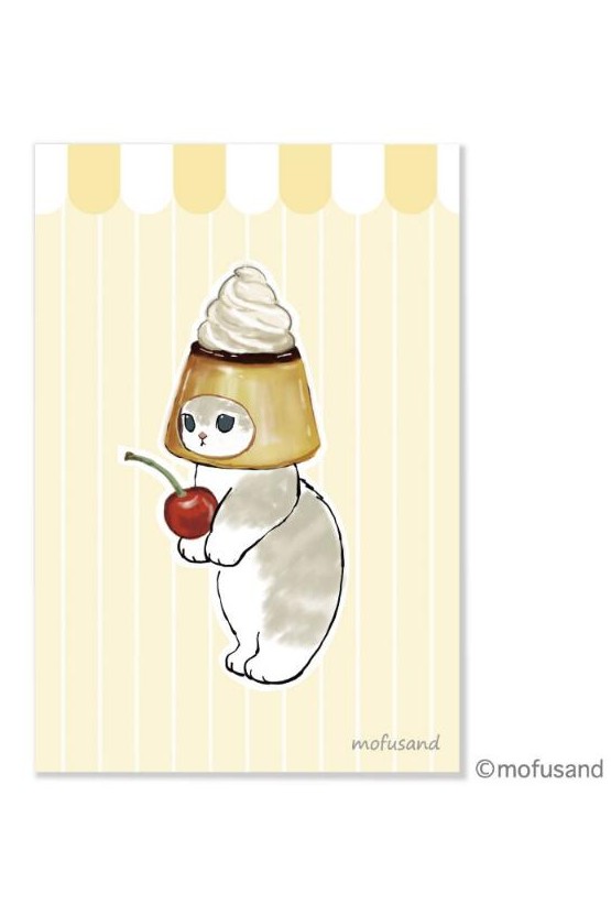 Mofusand Pudding Pattern Postcard - Mu Shop