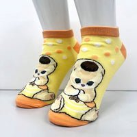 Mofusand Sanrio Characters Socks - Yellow - Mu Shop