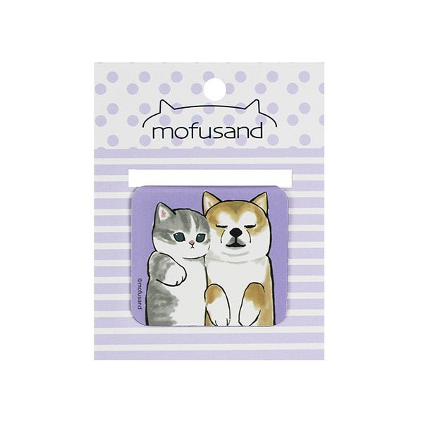Mofusand Shaped Magnetic Bookmark – Cat & Shiba Hug - Mu Shop