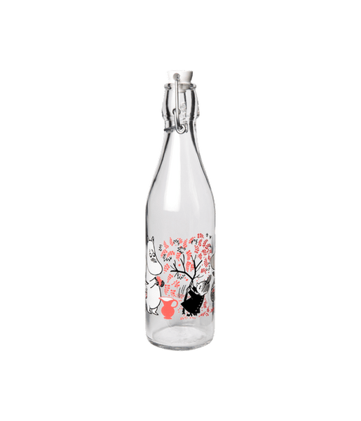 Moomin Berries Glass Bottle 0.5L - Mu Shop