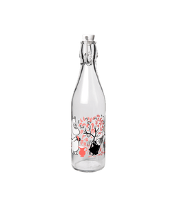 Moomin Berries Glass Bottle 0.5L - Mu Shop