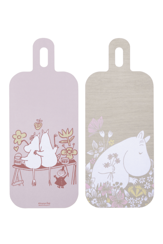 MOOMIN CHOP&SERVE BOARD FLOWER FIELD 13X33CM - Mu Shop