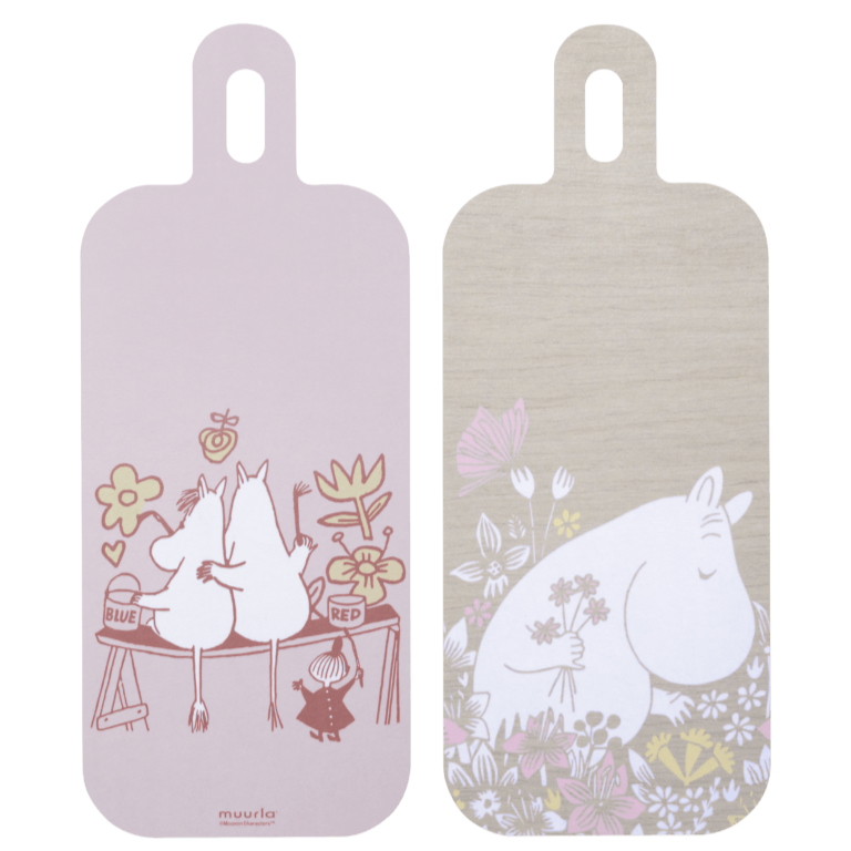 MOOMIN CHOP&SERVE BOARD FLOWER FIELD 13X33CM - Mu Shop