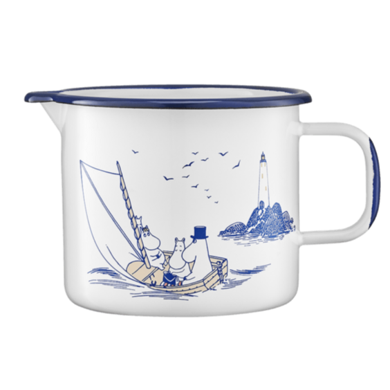 MOOMIN ENAMEL JUG SAILORS 1,3L - Mu Shop