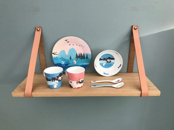 Moomin Fereet & Lake, Flat Plate, pink - Mu Shop