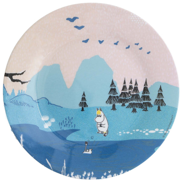 Moomin Fereet & Lake, Flat Plate, pink - Mu Shop