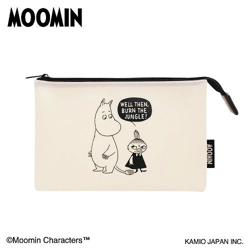 Moomin Flat Pouch - Moomin and Little My - Mu Shop