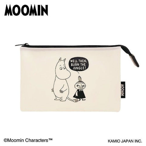 Moomin Flat Pouch - Moomin and Little My - Mu Shop