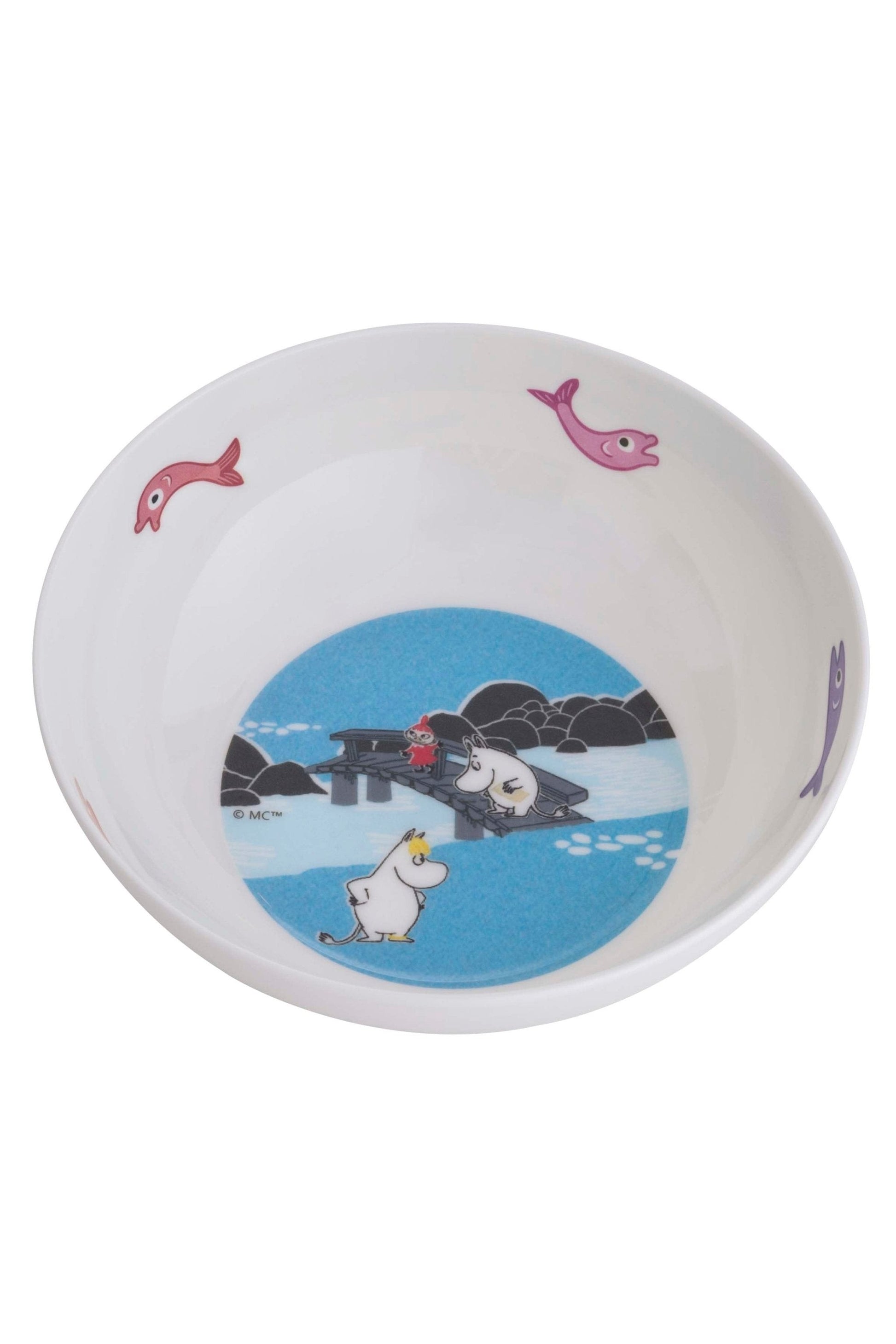 Moomin Forest & Lake, Bowl, blue - Mu Shop