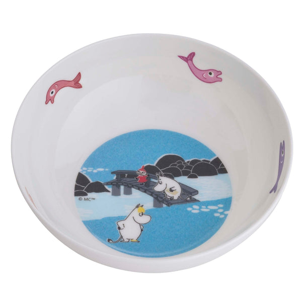 Moomin Forest & Lake, Bowl, blue - Mu Shop