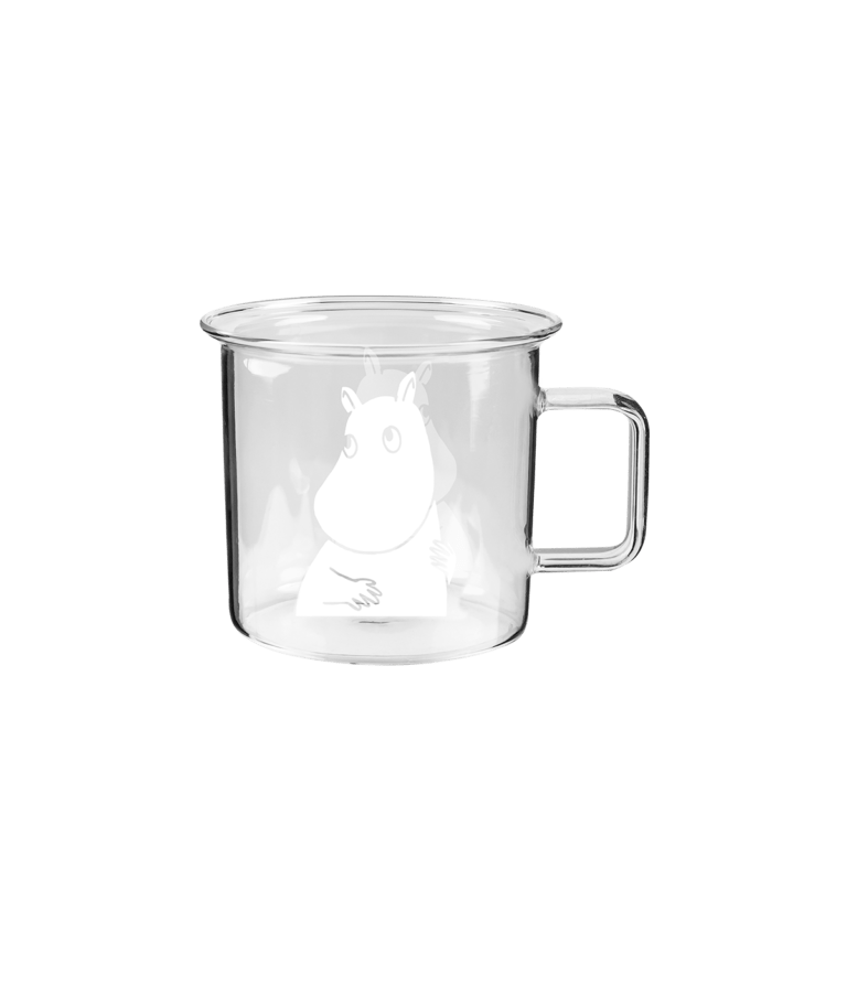 Moomin Glass Mug Moomintroll 3.5 DL - Mu Shop