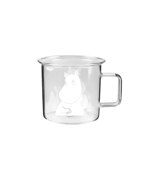 Moomin Glass Mug Moomintroll 3.5 DL - Mu Shop