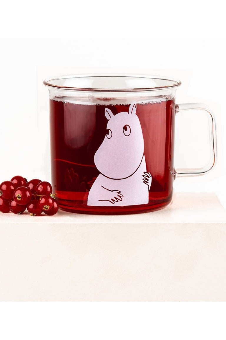 Moomin Glass Mug Moomintroll 3.5 DL - Mu Shop