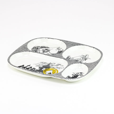 Moomin Graphic, Plate with Compartments - Mu Shop