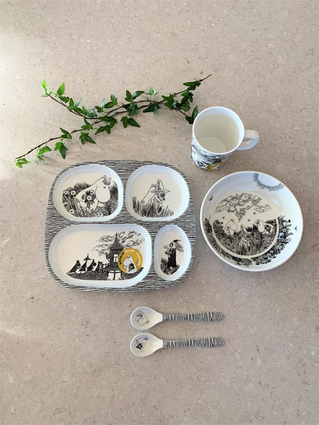 Moomin Graphic, Plate with Compartments - Mu Shop