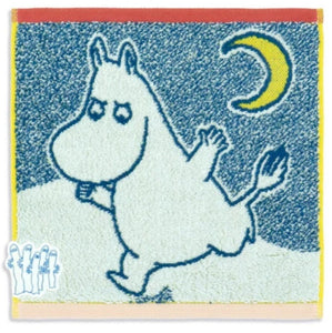 Moomin Hand Towel - Blue & Yellow - Mu Shop