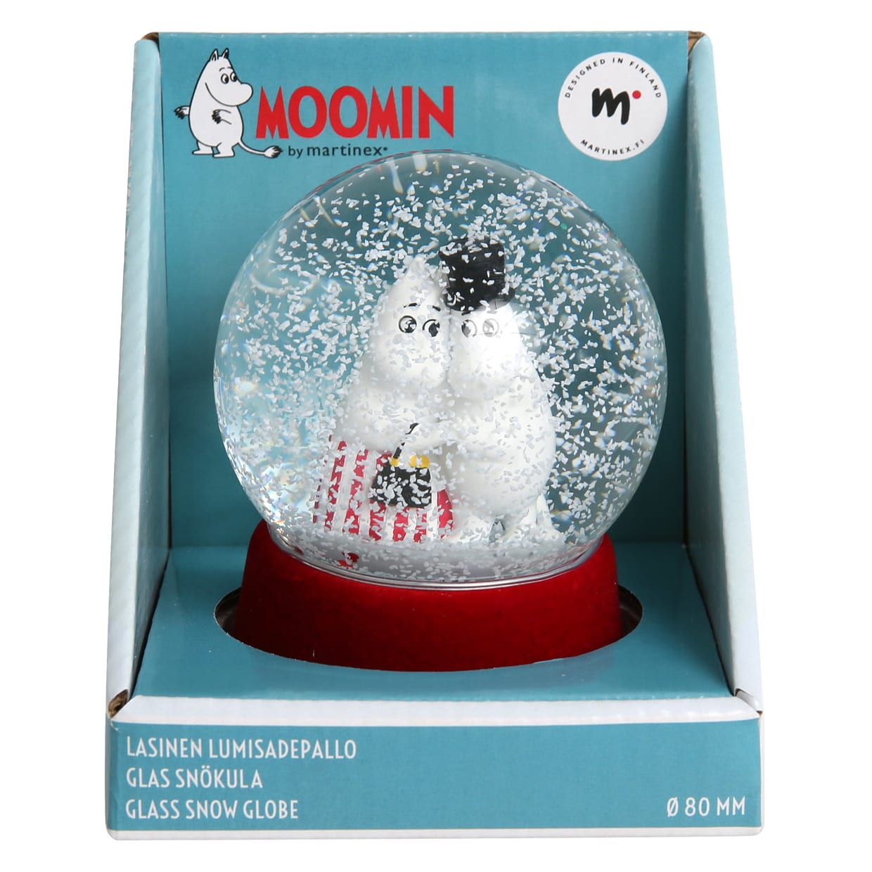 Moomin - Love 10cm Snow Globe - Mu Shop