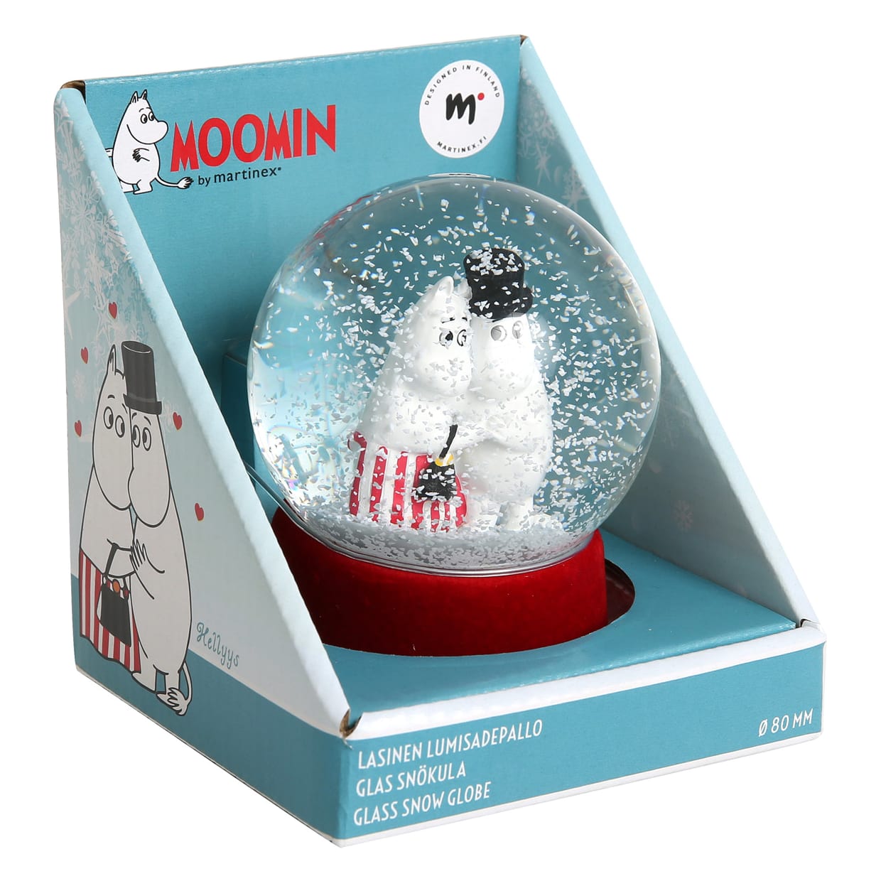 Moomin - Love 10cm Snow Globe - Mu Shop