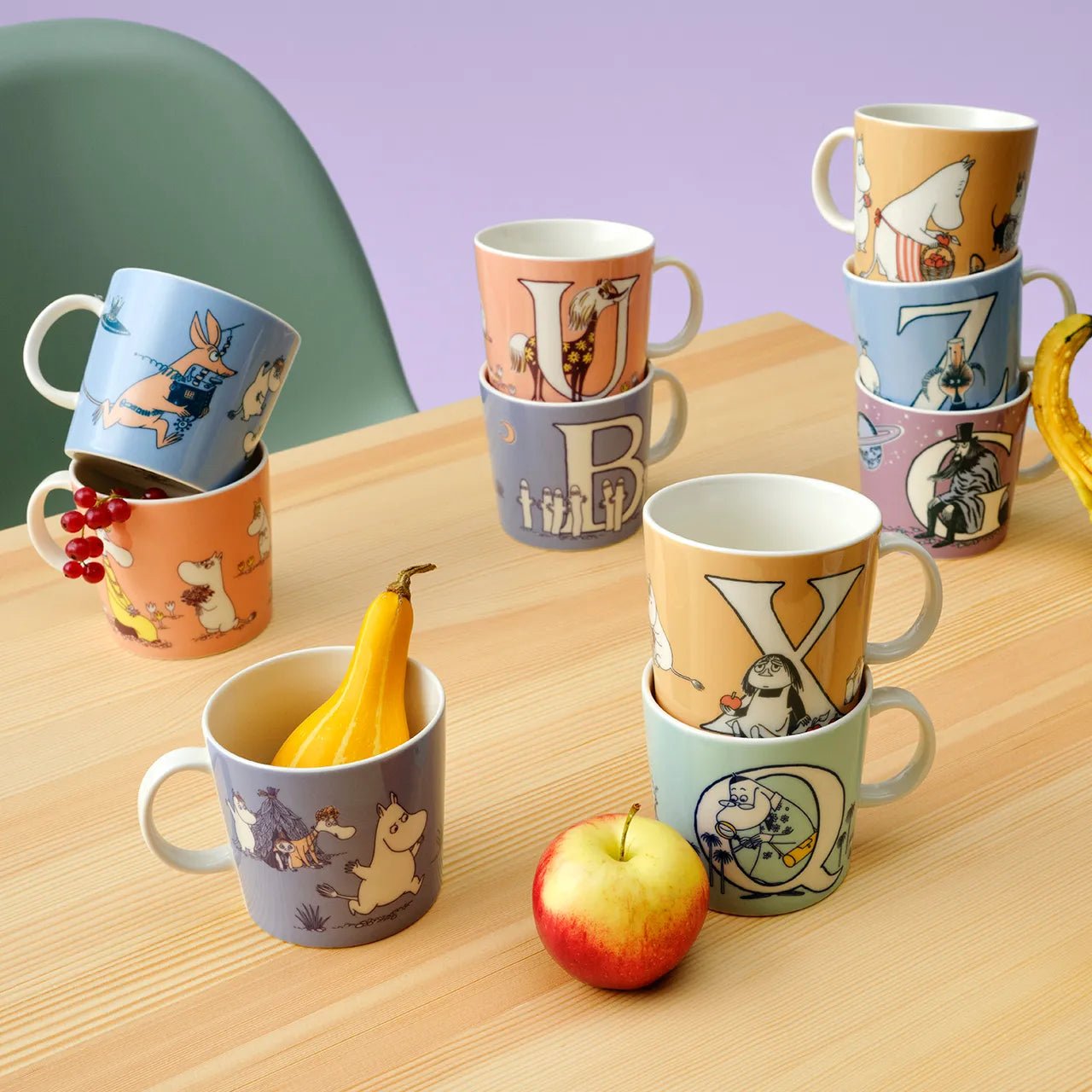 Moomin Mug ABC X 400ml - Mu Shop