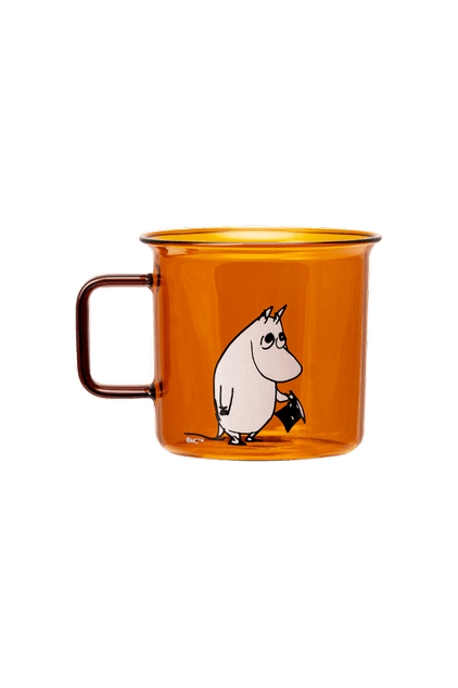 Moomin Originals Glass Mug Moominpapa 3.5 DL - Mu Shop