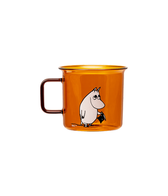 Moomin Originals Glass Mug Moominpapa 3.5 DL - Mu Shop