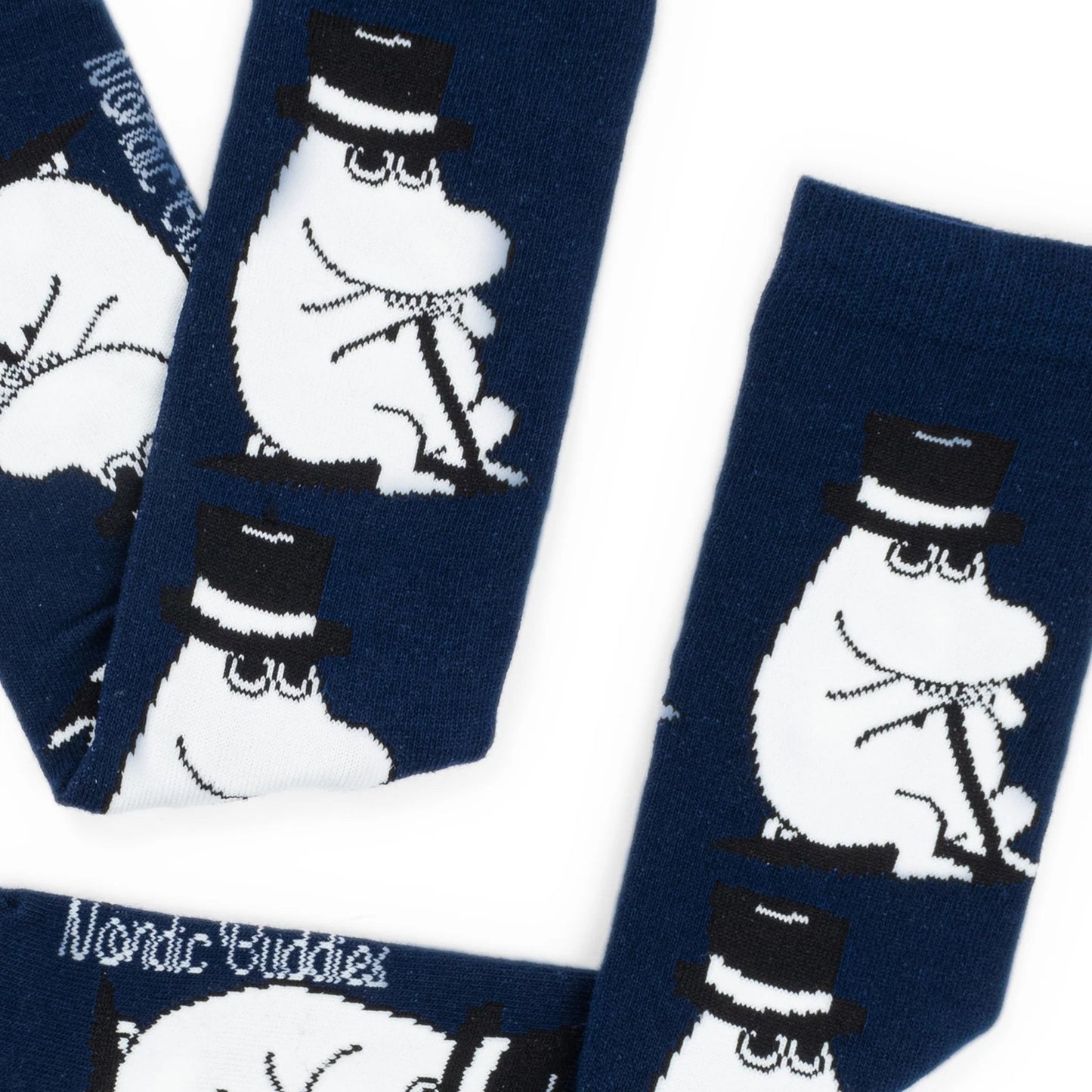 Moomin Pappa Wondering Men Socks - Navy - Mu Shop