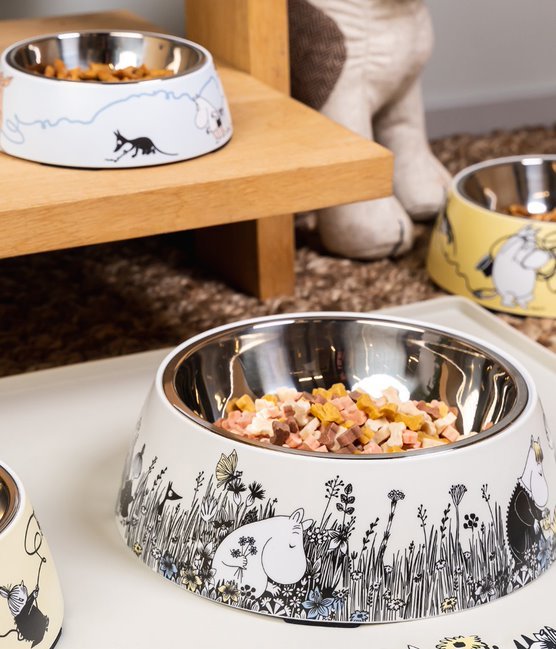 Moomin Pet Food Bowl L, Grey - Mu Shop