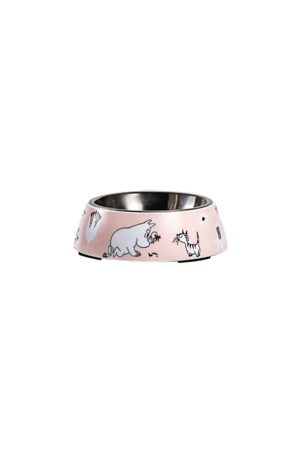 Moomin Pet Food Bowl S, Pink - Mu Shop