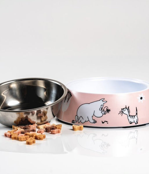 Moomin Pet Food Bowl S, Pink - Mu Shop