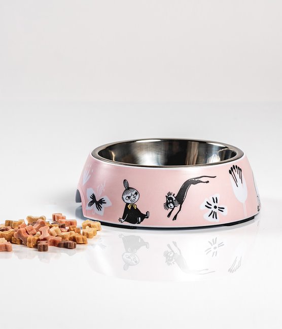 Moomin Pet Food Bowl S, Pink - Mu Shop